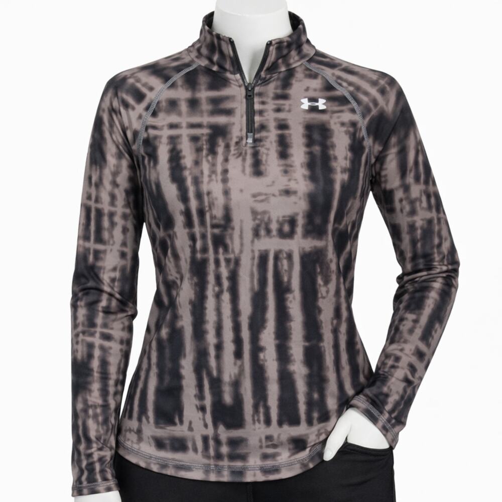 Under Armour ColdGear Fitted 1/4 Zip Base Layer Shirt womens M Compressionx